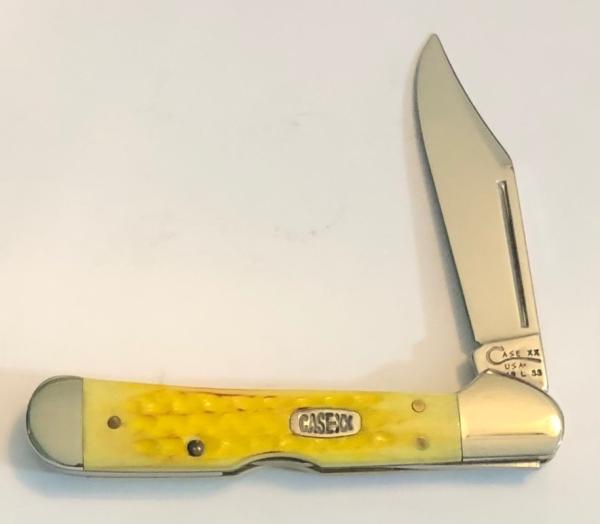 New in original box 1999 Case Burnt Yellow Mini Copperlock 