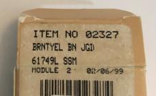 New in original box 1999 Case Burnt Yellow Mini Copperlock 