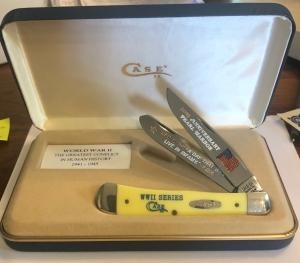 New in Display Case WWIIPearl Harbor Delrin Trapper with COA