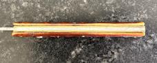 George Schrade Knife Co Presto Fishtail Switchblade, Jigged Bone Handle, Used 