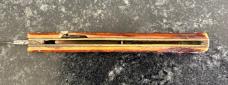 George Schrade Knife Co Presto Fishtail Switchblade, Jigged Bone Handle, Used 