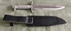 Taiwan Made Stainless Buckmaster 184 Copy W/Accessories c. 1980’S