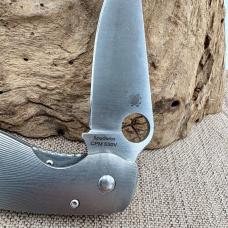 RARE Spyderco Military Titanium Fluted 4" S30V Satin C36TIFP Discontinued (3)