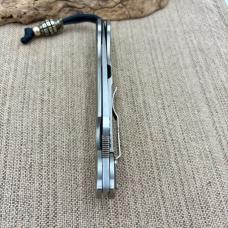 RARE Spyderco Military Titanium Fluted 4" S30V Satin C36TIFP Discontinued (3)