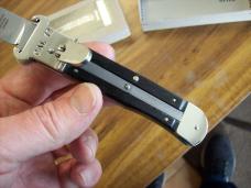 Hubertus Knife Shellpuller Patronenzieher Solingen Large Size 11 Exotic Black Ebonywood UNUSED NIB.