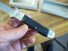 Hubertus Knife Shellpuller Patronenzieher Solingen Large Size 11 Exotic Black Ebonywood UNUSED NIB.