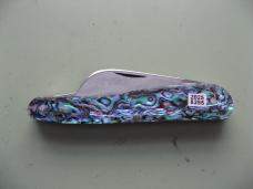   DANIELS FAMILY KNIFE BRANDS-TITUSVILLE CUTLERY-ROOSTER COMB-PAUA ABALONE