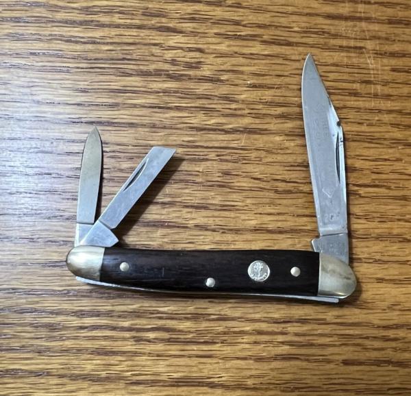 BOKER SOLIGEN GERMANY TREE BRAND CLASSIC 280 WHITTLER - WOOD HANDLES - 3 1/2