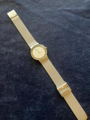 SKAGEN, Denmark, All Stainless, Ultra-Slim, Silver Mesh Band, Fashionable Dress Ladies Quartz Watch