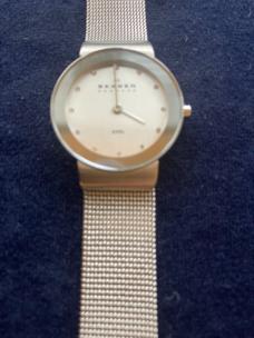 SKAGEN, Denmark, All Stainless, Ultra-Slim, Silver Mesh Band, Fashionable Dress Ladies Quartz Watch