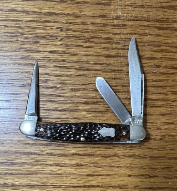 VINTAGE '61-'77 WESTERN USA 657 POCKET KNIFE W/ PUNCH BLADE