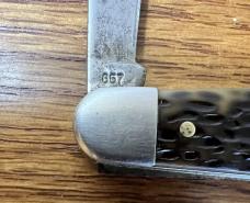 VINTAGE '61-'77 WESTERN USA 657 POCKET KNIFE W/ PUNCH BLADE