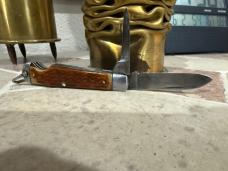 Pal Blade Company US WWII General Purpose Pocket Knife w/Brown Jigged Bone Handles
