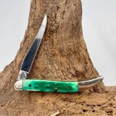 Case XX 2003 Emerald Green Tiny Texas Toothpick 610096 SS Pocket Knife (214)
