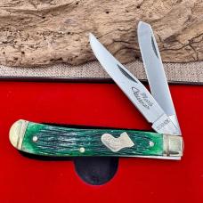 SCHRADE MERRY CHRISTMAS KNIFE COLLECTORS TIN 94GPBC BONE TRAPPER NEW OLD STOCK 