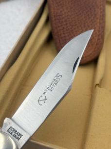 Vintage Schrade Scrimshaw (Eagle / Mayflower) 261SC 2 Blade Hunter New In Box Made In USA