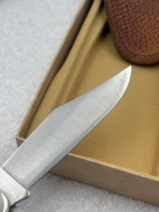 Vintage Schrade Scrimshaw (Eagle / Mayflower) 261SC 2 Blade Hunter New In Box Made In USA