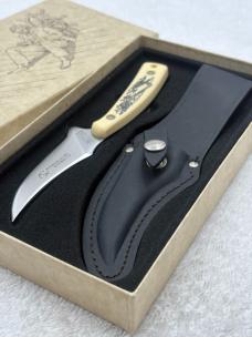 Vintage Schrade Scrimshaw (Whalers / Ship) 152SC Sharpfinger New In Box Made In USA