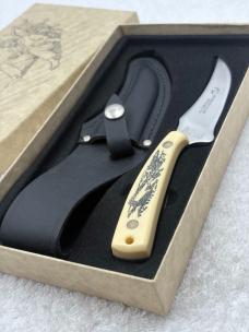 Vintage Schrade Scrimshaw (Whalers / Ship) 152SC Sharpfinger New In Box Made In USA