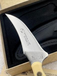 Vintage Schrade Scrimshaw (Whalers / Ship) 152SC Sharpfinger New In Box Made In USA