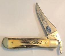 New in Original Box 2007 Case Blue Scroll Stag Russlock