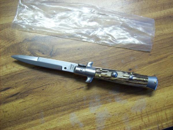 Italian 7 Inch Picklock Dolphin Maniago, Italy Gen. Stag/Antler UNUSED Beauty!