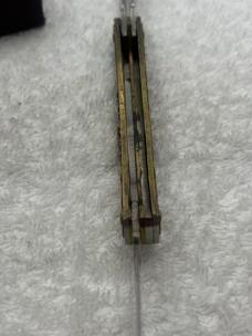 Vintage 1 of 1200 Imperial 3 Blade Brass Limited Edition Mac Tools Folder Made In USA
