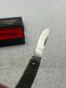 Vintage 1 of 1200 Imperial 3 Blade Brass Limited Edition Mac Tools Folder Made In USA