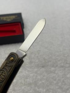 Vintage 1 of 1200 Imperial 3 Blade Brass Limited Edition Mac Tools Folder Made In USA
