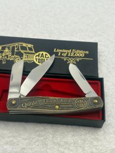 Vintage 1 of 1200 Imperial 3 Blade Brass Limited Edition Mac Tools Folder Made In USA
