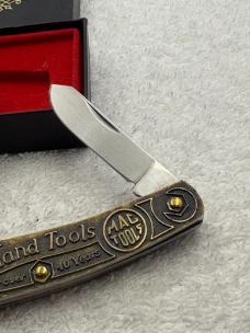 Vintage 1 of 1200 Imperial 3 Blade Brass Limited Edition Mac Tools Folder Made In USA