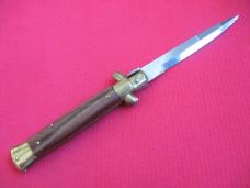 Vintage 9" Rosewood Bayonet BLADE ITALIAN STILETTO Switchblade Knife