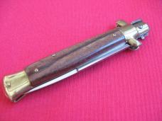 Vintage 9" Rosewood Bayonet BLADE ITALIAN STILETTO Switchblade Knife