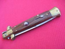 Vintage 9" Rosewood Bayonet BLADE ITALIAN STILETTO Switchblade Knife