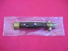 Vintage 8" Rosewood Flat Ground BLADE ITALIAN STILETTO Switchblade Knife
