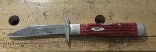 Case Cheetah, stainless steel, pocket worn red bone covers