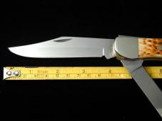 Case xx Amber Jigged Bone Folding Hunter Knife and Leather Sheath 30093 Made in USA NIB 6265CS 2025 