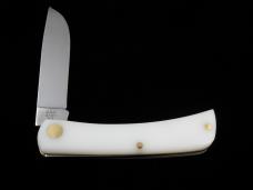 Case xx John Deere White and Green Synthetic Sod Buster Jr Knife 82772 USA Made NIB 4137 SS