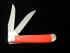 Case xx American Workman Red Synthetic Mini Trapper Knife Flag Shield 73927 USA Made NIB 4207CS 2024