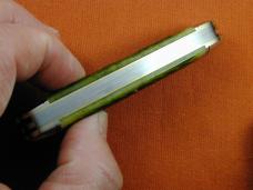 Great Eastern Cutlery GEC Green Jigged Bone Fairway and Clubhouse Knife Made in USA 351325