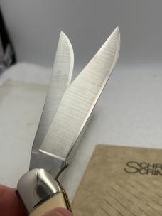 Schrade Scrimshaw 2 Blade Hunter 206SC Eagle / Whale Hunter Scene Limited Edition Vintage