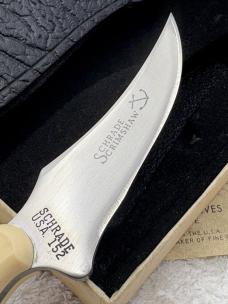Schrade USA Scrimshaw 152SC Sharpfinger #09187 Fixed Blade Sheath Knife New In Box (#3)
