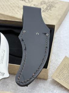 Schrade USA Scrimshaw Fixed Blade Sheath Sailing Ship / Whalers New In Box (#2)