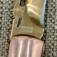 ROUGH RIDER Copper COPPERSTONE LOCKBACK FOLDING POCKET KNIFE RYDER  RR1530 (206)