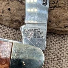 WILD TURKEY CUTLERY 3 BLADE FOLDING STOCKMAN POCKET KNIFE WTC-066WR (229)