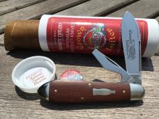 Great Eastern Cutlery 852221CL Bullet End Cap Lifter Natural Canvas Micarta