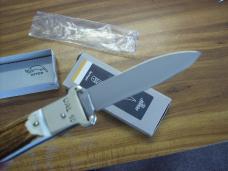 Hubertus Knife Shellpuller Patronenzieher Solingen Germany Stag/Antler Large Size 11 UNUSED NIB.