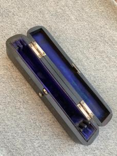  RARE! Antique WADE & BUTCHER, SHEFFIELD Ivory Handle 2-Razor Travel Set w/Original Factory Wood Box