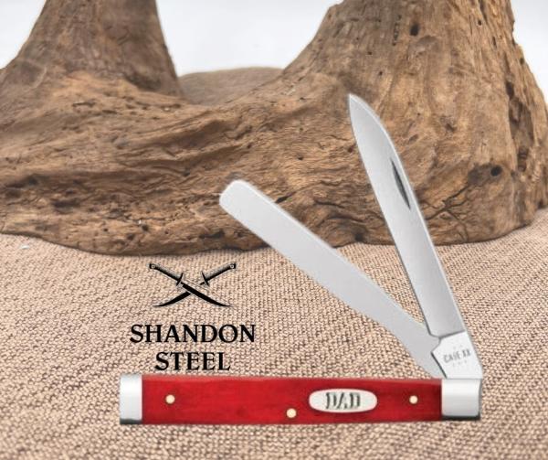 Case XX 2025 Fathers Day Baby Doc Small Dark Red Bone Pocket Knife CA10638