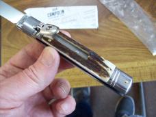 A.G.A. Campolin 8" Lever Maniago, Italy GO-55020-C Gen. Stag/Antler UNUSED W/Box